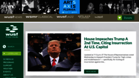 What Wusf.org website looked like in 2021 (3 years ago)