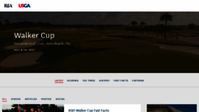 What Walkercup.org website looked like in 2021 (3 years ago)