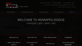 What Winnipegdodge.com website looked like in 2021 (3 years ago)