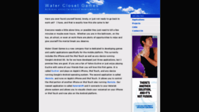 What Waterclosetgames.com website looked like in 2021 (3 years ago)