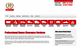 What Waste-king-house-clearance.co.uk website looked like in 2021 (3 years ago)