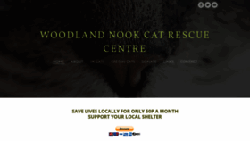 What Woodlandnookcatrescue.com website looked like in 2021 (3 years ago)
