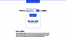 What Whatismymmr.com website looked like in 2021 (3 years ago)