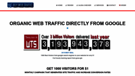 What Webtrafficstore.com website looked like in 2021 (3 years ago)
