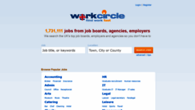 What Workcircle.co.uk website looked like in 2021 (3 years ago)