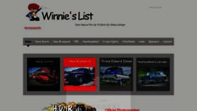 What Winnieslist.com website looked like in 2021 (3 years ago)