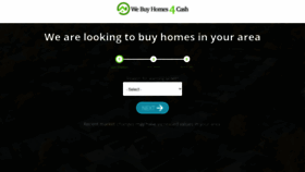 What Webuyhomes-4cash.org website looked like in 2021 (3 years ago)
