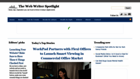 What Webwriterspotlight.com website looked like in 2021 (3 years ago)