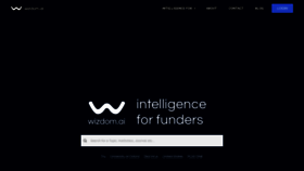 What Wizdom.ai website looked like in 2021 (3 years ago)