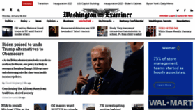 What Washingtonexaminer.com website looked like in 2021 (3 years ago)