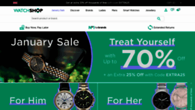 What Watchshop.com website looked like in 2021 (3 years ago)