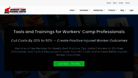What Workerscomptraining.com website looked like in 2021 (3 years ago)