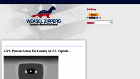 What Weaselzippers.us website looked like in 2021 (3 years ago)