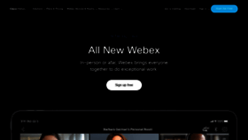 What Webex.com website looked like in 2021 (3 years ago)
