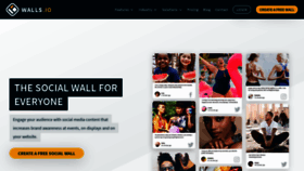 What Walls.io website looked like in 2021 (3 years ago)