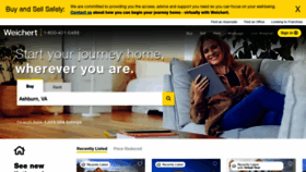 What Weichert.com website looked like in 2021 (3 years ago)
