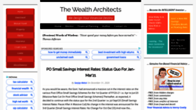 What Wealtharchitects.in website looked like in 2021 (3 years ago)