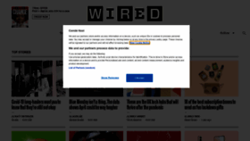 What Wired.co.uk website looked like in 2021 (3 years ago)