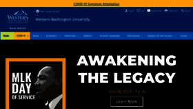 What Wwu.edu website looked like in 2021 (3 years ago)
