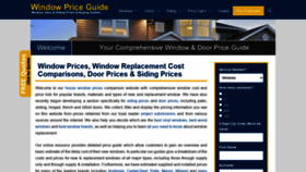 What Windowpriceguide.com website looked like in 2021 (3 years ago)