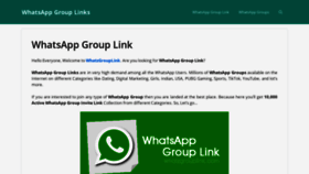 What Whatzgrouplink.com website looked like in 2021 (3 years ago)