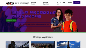 What Wycieczkiszkolne.atas.pl website looked like in 2021 (3 years ago)