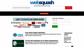 What Websquash.com website looked like in 2021 (3 years ago)