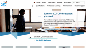 What Wjec.co.uk website looked like in 2021 (3 years ago)