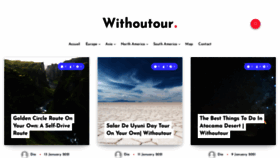 What Withoutour.com website looked like in 2021 (3 years ago)