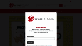 What Westmusic.com website looked like in 2021 (3 years ago)
