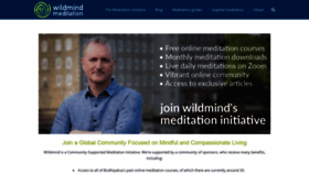 What Wildmind.org website looked like in 2021 (3 years ago)