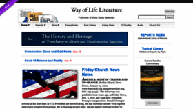 What Wayoflife.org website looked like in 2021 (3 years ago)