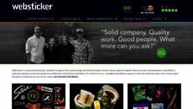 What Websticker.com website looked like in 2021 (3 years ago)