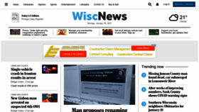 What Wiscnews.com website looked like in 2021 (3 years ago)