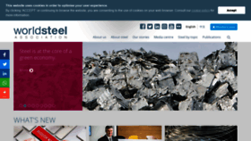 What Worldsteel.org website looked like in 2021 (3 years ago)