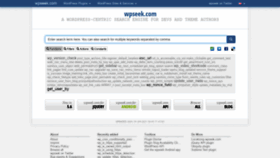 What Wpseek.com website looked like in 2021 (3 years ago)