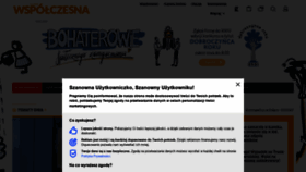What Wspolczesna.pl website looked like in 2021 (3 years ago)