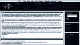 What Wechall.net website looked like in 2021 (4 years ago)