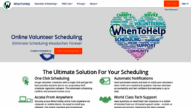 What Whentohelp.com website looked like in 2021 (3 years ago)