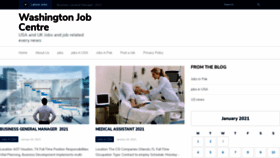 What Washingtonjobcentre.co.uk website looked like in 2021 (3 years ago)