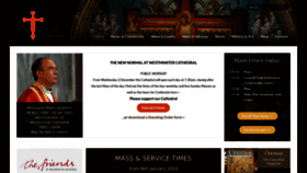 What Westminstercathedral.org.uk website looked like in 2021 (3 years ago)