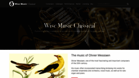What Wisemusicclassical.com website looked like in 2021 (3 years ago)