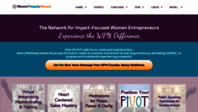 What Womensprosperitynetwork.com website looked like in 2021 (3 years ago)