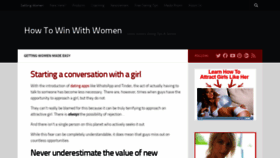 What Win-with-women.com website looked like in 2021 (3 years ago)