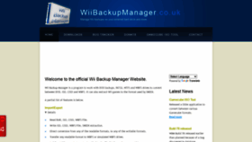 What Wiibackupmanager.co.uk website looked like in 2021 (3 years ago)
