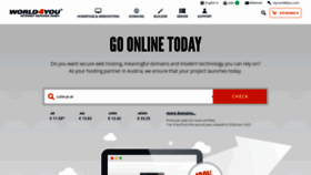 What World4you.com website looked like in 2021 (4 years ago)