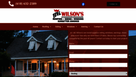 What Wilsonsidinginc.com website looked like in 2021 (3 years ago)