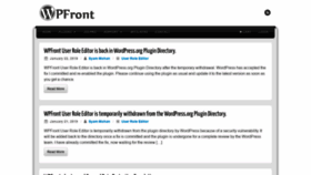 What Wpfront.com website looked like in 2021 (4 years ago)