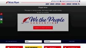 What Wethepeopleconvention.org website looked like in 2021 (3 years ago)