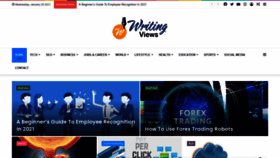 What Writingviews.com website looked like in 2021 (3 years ago)